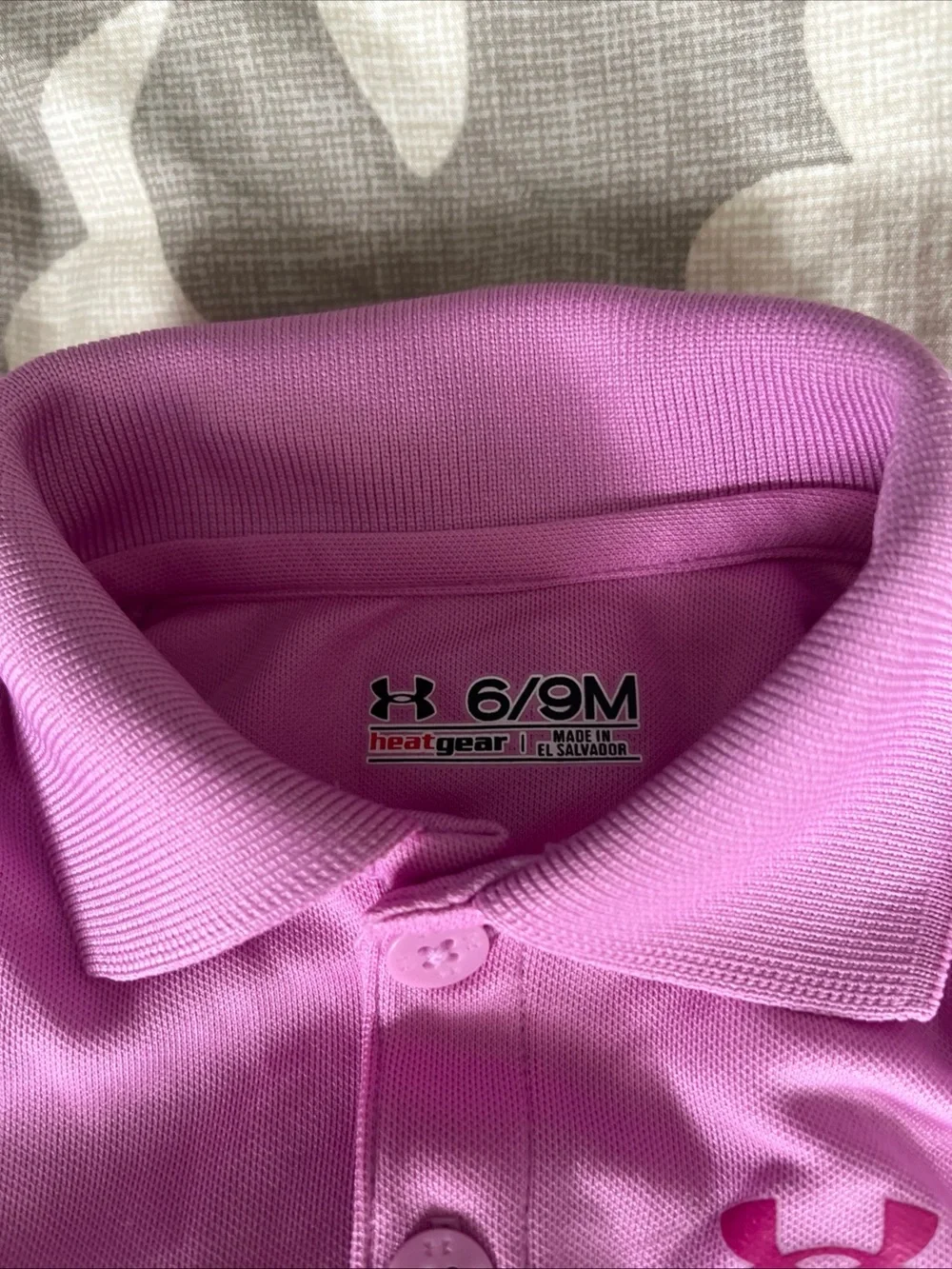 Under Armour Bodysuit Polo 6-9 Months Pink